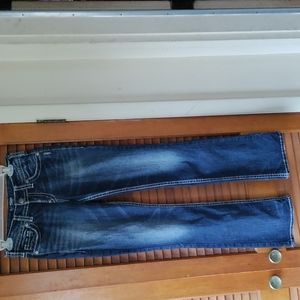 Silver Suki fluid denim woman size 26 slim bootcut jeans